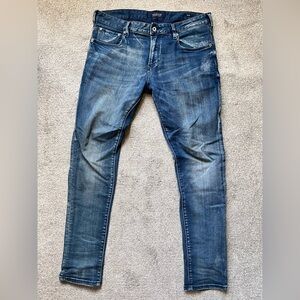 Mens Scotch & Soda Dark Wash Skinny Jeans Skim Denim Size 33x32